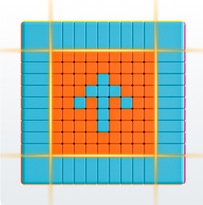 QiYi 11x11x11 Magic Cube Stickerless